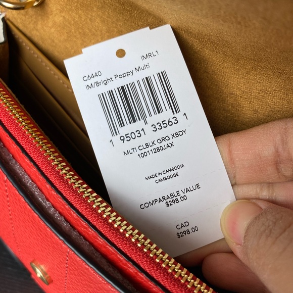 Coach Georgie Crossbody In Colorblock - Picture 7 of 9